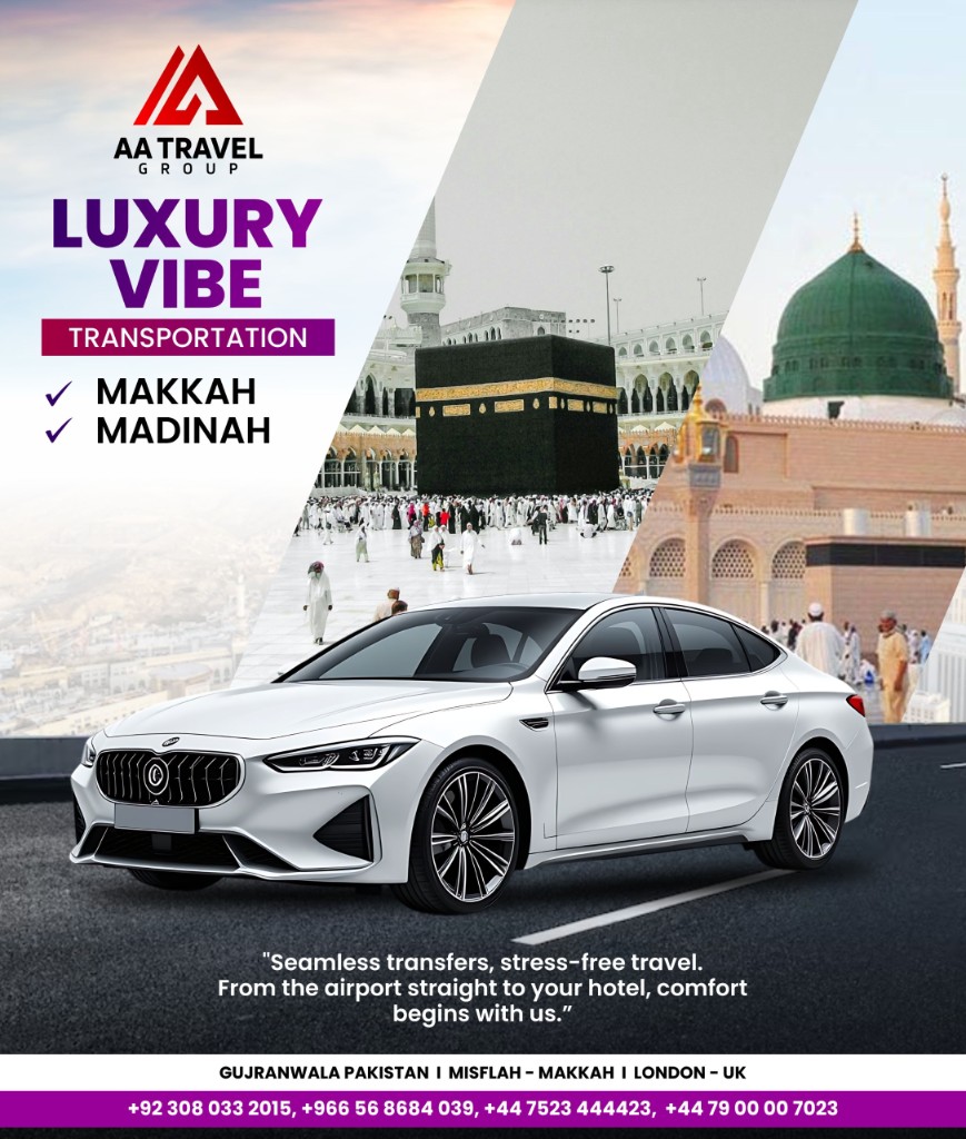 Luxury transport between Makkah and Madinah